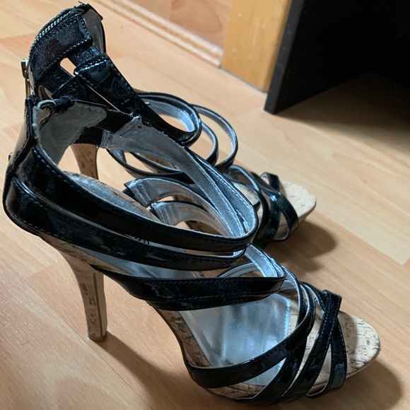 Dreams Cork Strappy High Heels size 8US - Picture 3 of 5